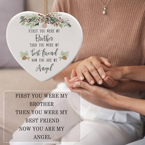 Memorial Ornament for Brother - Sympathy Keepsake