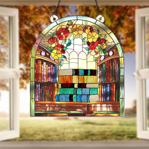 Book Lover Acrylic Window Suncatcher Decor
