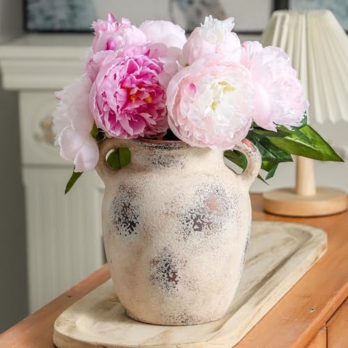 Enra Rustic Farmhouse Vase with Handle 78 Inch