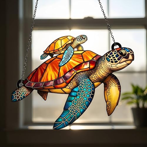 Turtle Acrylic Suncatcher - Sea Turtle Wall Decor