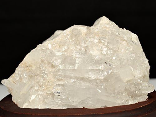 HQRP 45 Inch Unique Quartz Cluster on Wood Base