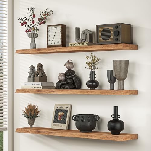Fun Memories Floating Shelves 24 Natural Set of 2