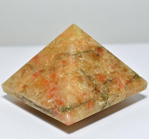 Sunstone Pyramid and Aragonite Cabochon Set