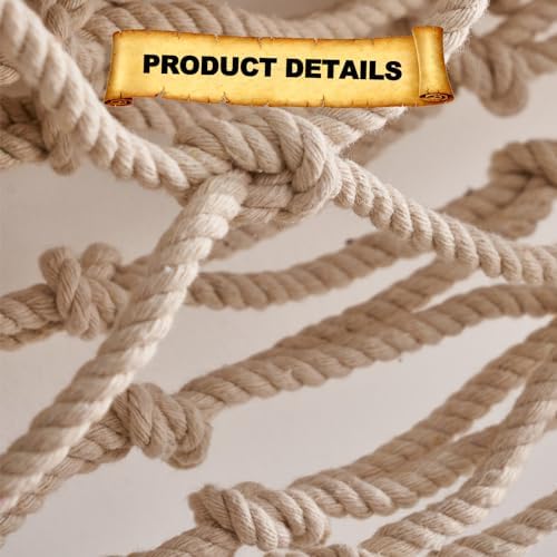DingCo Fish Net Decor Pirate Party Decorations Natural Cotton Netting for Home Dcor 79x39 Inch 1 Pack
