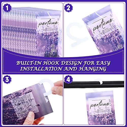 24 Pcs Lavender Scented Sachets for Closets and Drawers