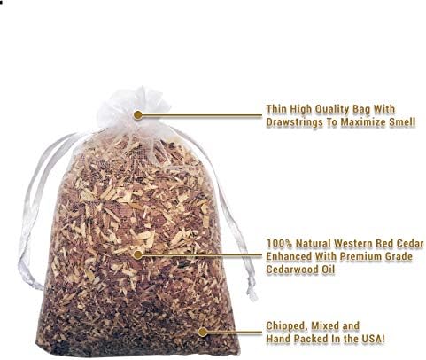 20 XL Cedar Sachet Bags Natural Deodorizer