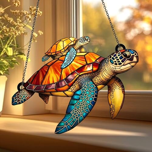 Turtle Acrylic Suncatcher - Sea Turtle Wall Decor