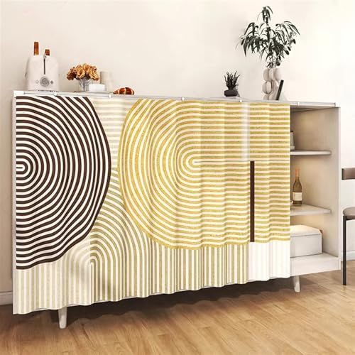 Liveinu Cabinet Curtains Style 4 No Tools No Drill