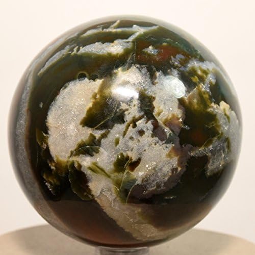HQRP 26 Inch Colorful Agate Sphere Decor Ball with Stand