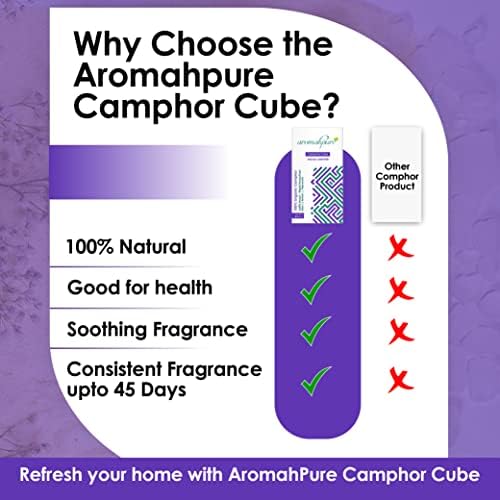 Aromahpure Camphor Cube Set of 2 Joyous Jasmine Joyful Lavender