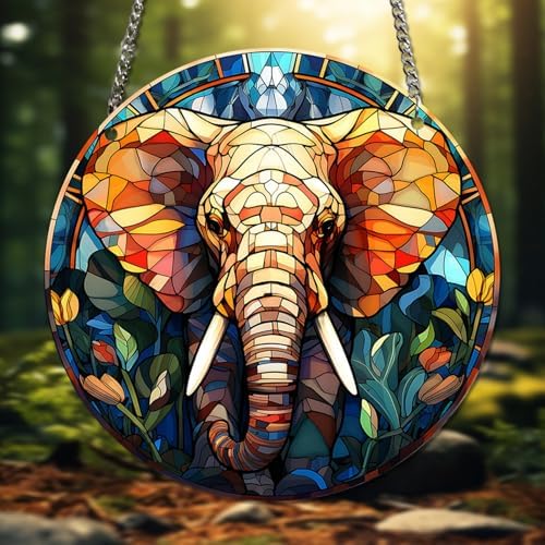 Grandma Memory Stained Glass Suncatcher