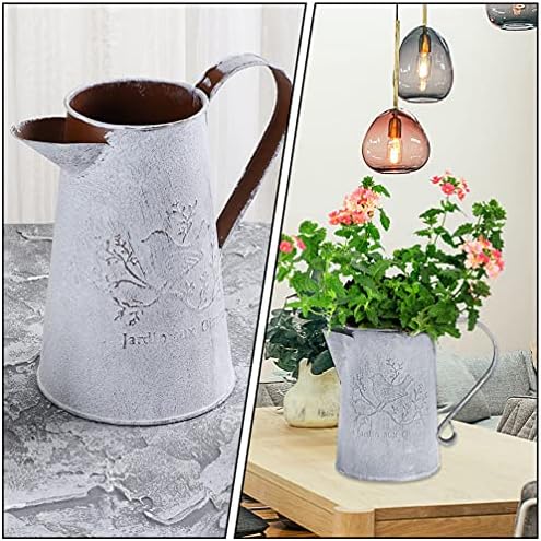 DOITOOL 2pcs Rustic Metal Vase Decor