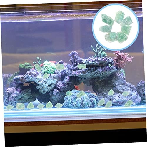 Green Fluorite Decor Stones for Home Aquarium and Office Use