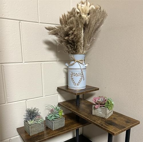 Vintage Galvanized Milk Can Flower Vase with Handle 75 Inch