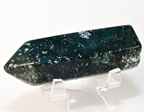 HQRP 29 Inch Blue Green Agate Natural Crystal Stone Wand