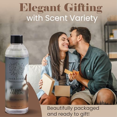 Clean Cotton Aberscent Premium Reed Diffuser Oil Refill 85 Fl Oz
