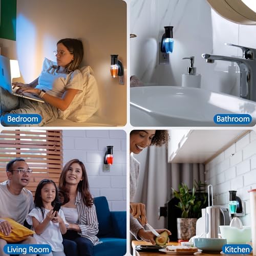 Hohean 2 Pcs Wall Fragrance Plug with Night Light