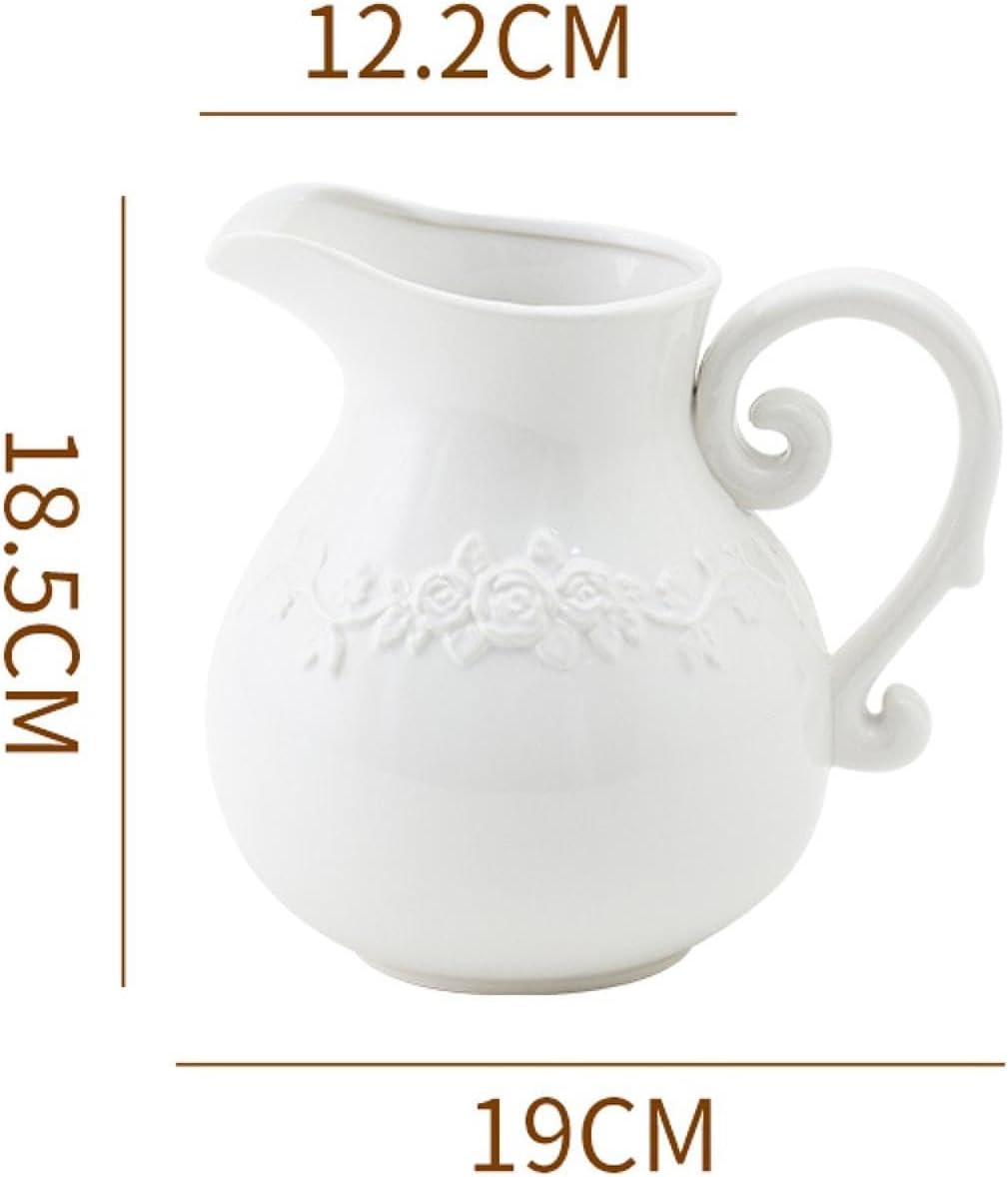 Elegant Ceramic Vase with Handle for Home Decor