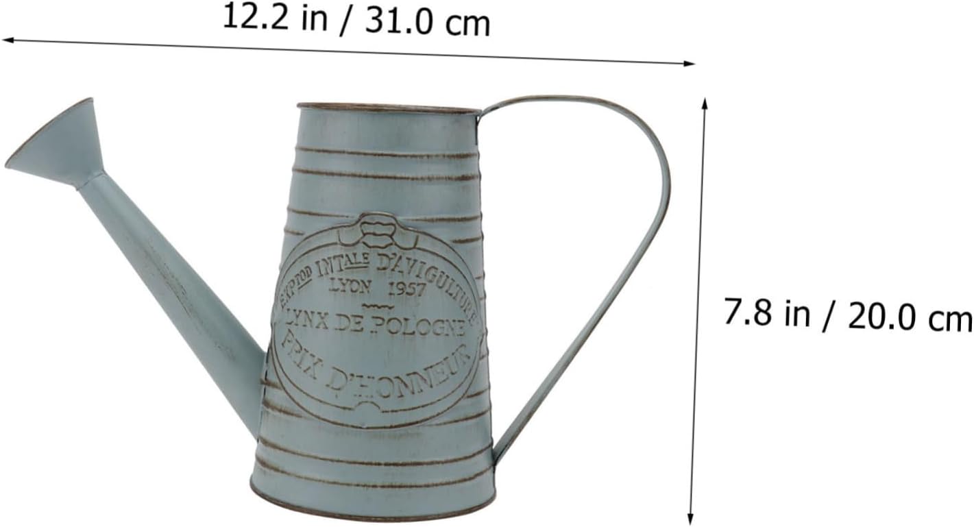 STOBAZA 1pc Antique Iron Flower Bucket Vintage Decor Vase