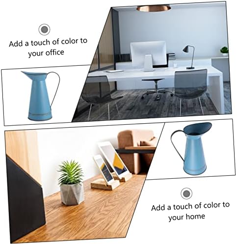 STOBAZA Multifunctional Blue Iron Bucket Vase
