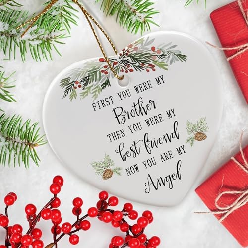 Memorial Ornament for Brother - Sympathy Keepsake
