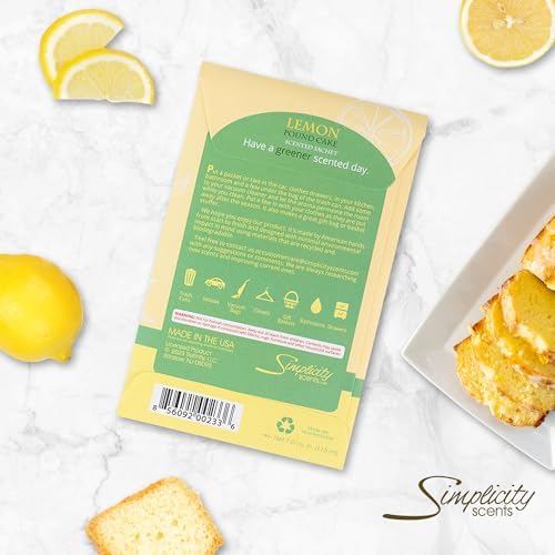 Lemon Poundcake Scented Sachets Pack of 6