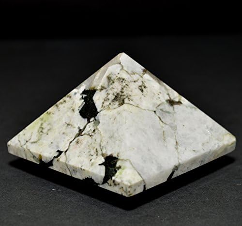HQRP HC Set Rainbow Moonstone Pyramid Clear Quartz Cabochon