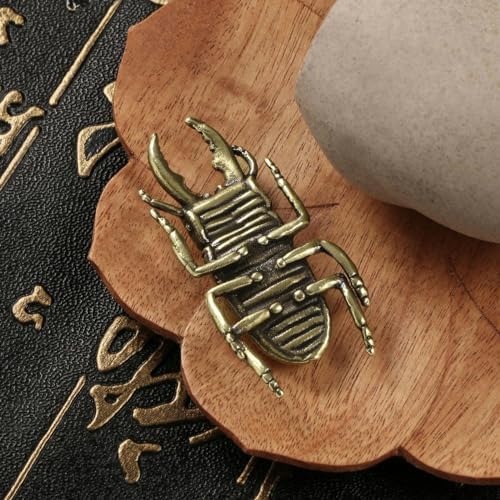 Solid Brass Big Beetle Antique Decoration