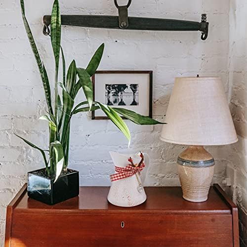 Farmhouse Style Iron Flower Vase with Handle