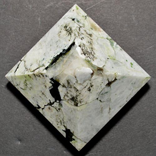 HQRP HC Set Rainbow Moonstone Pyramid Clear Quartz Cabochon
