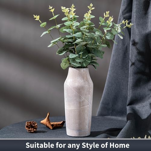 Vintage Ceramic Flower Vase 96 Inch Farmhouse Decor