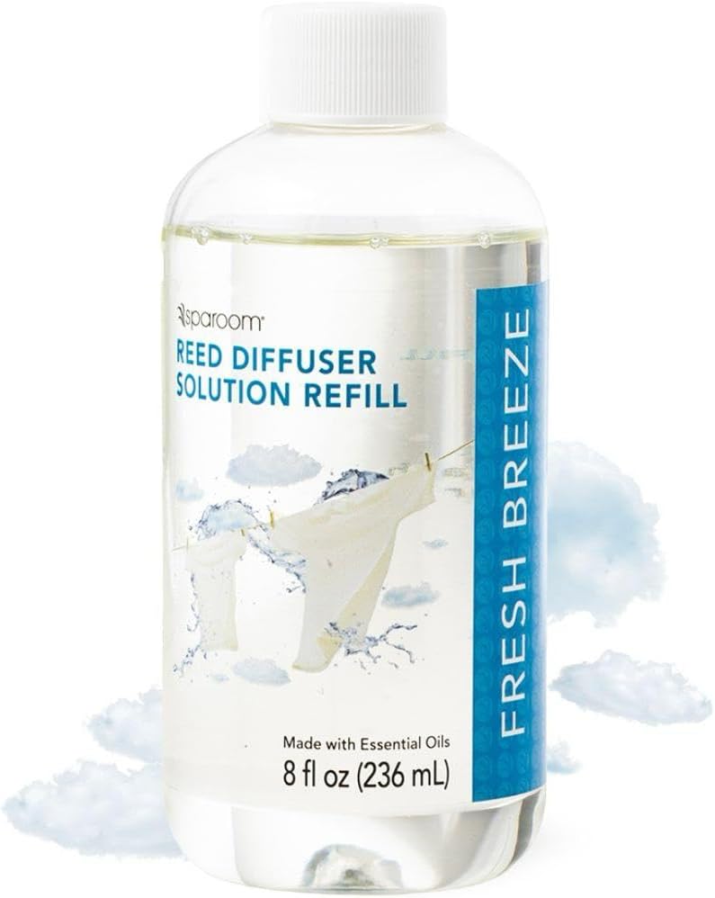 SpaRoom Reed Diffuser Oil Refill Fresh Breeze Scent 8oz