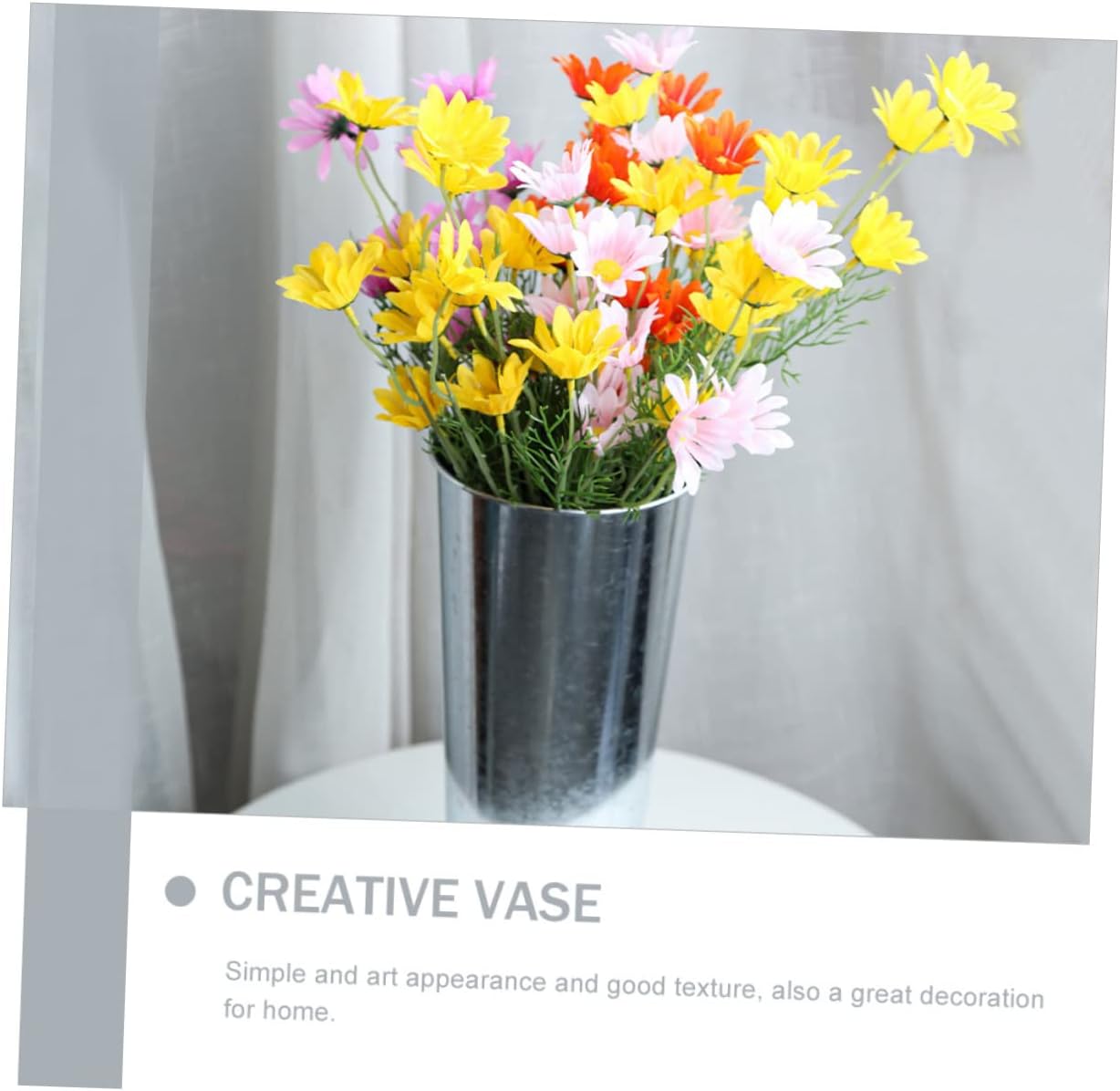 STOBAZA Iron Flower Bucket Creative Vase Decor