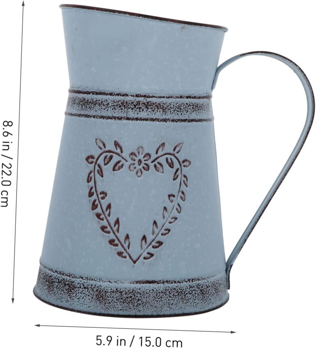 Stobaza 1pc Kettle Shape Iron Flower Vase for Home Decor