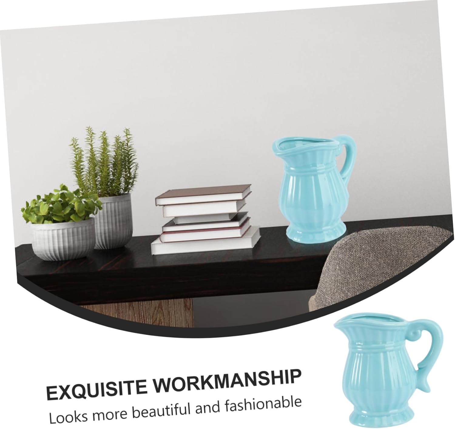 VOSAREA Vintage Ceramic Blue Vase Home Decor Gift 1