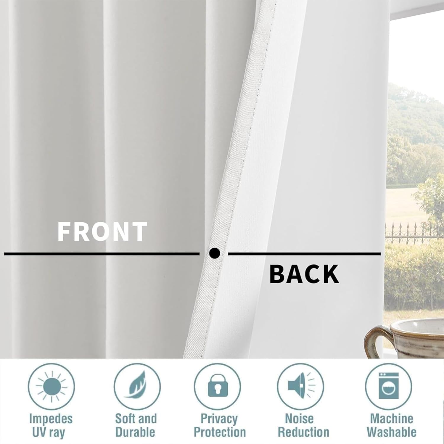 Custom Blackout Curtains with Grommet - Personalized Window Panels