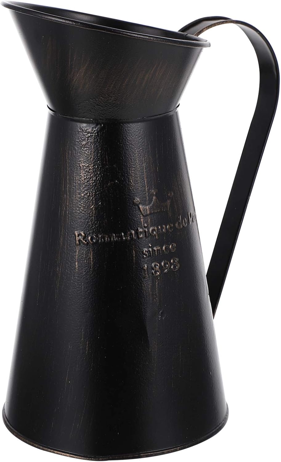 Black Metal Vase Rustic Farmhouse Decor