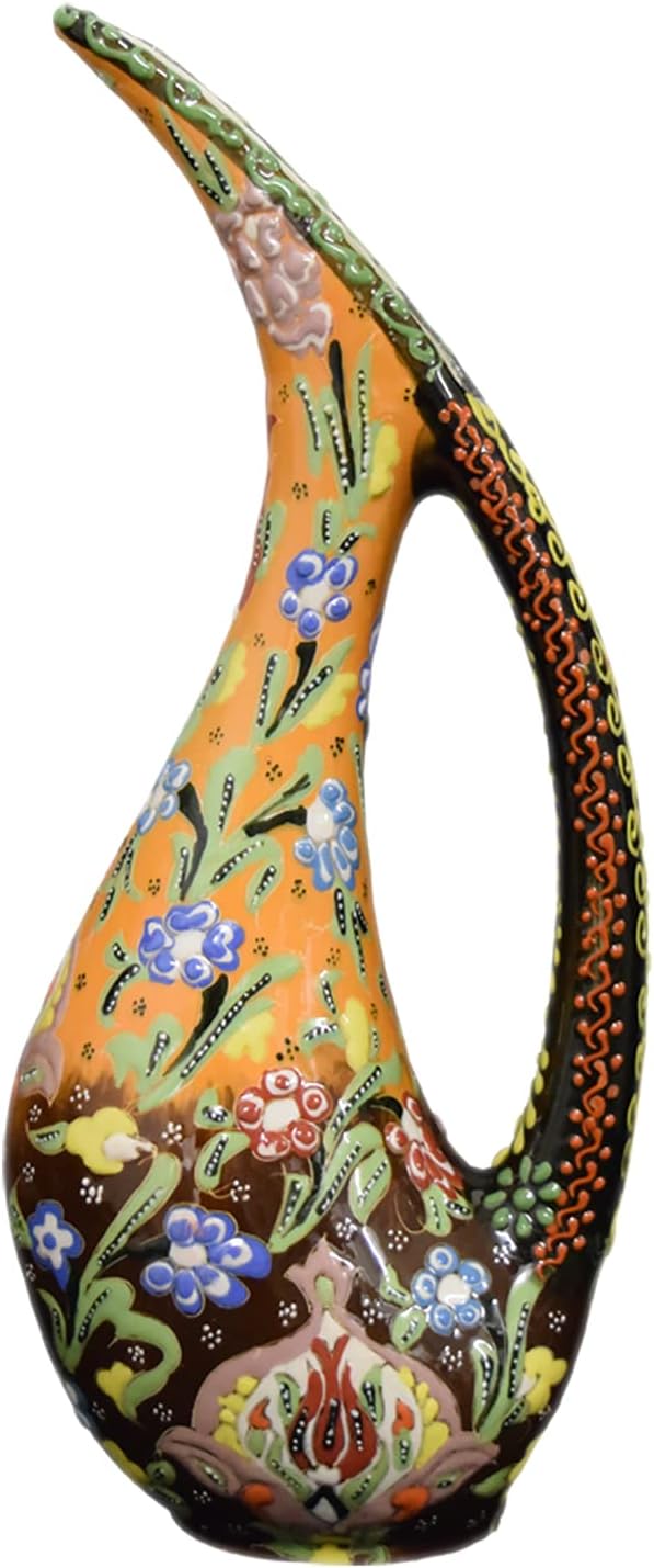 EliPOT Turkish 15 Inch Ceramic Swan Vase