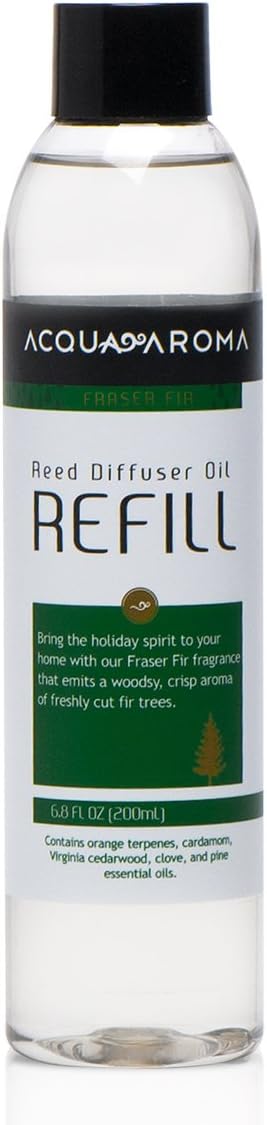 Acqua Aroma Fraser Fir Reed Diffuser Oil Refill 68 FL OZ Christmas Fragrance