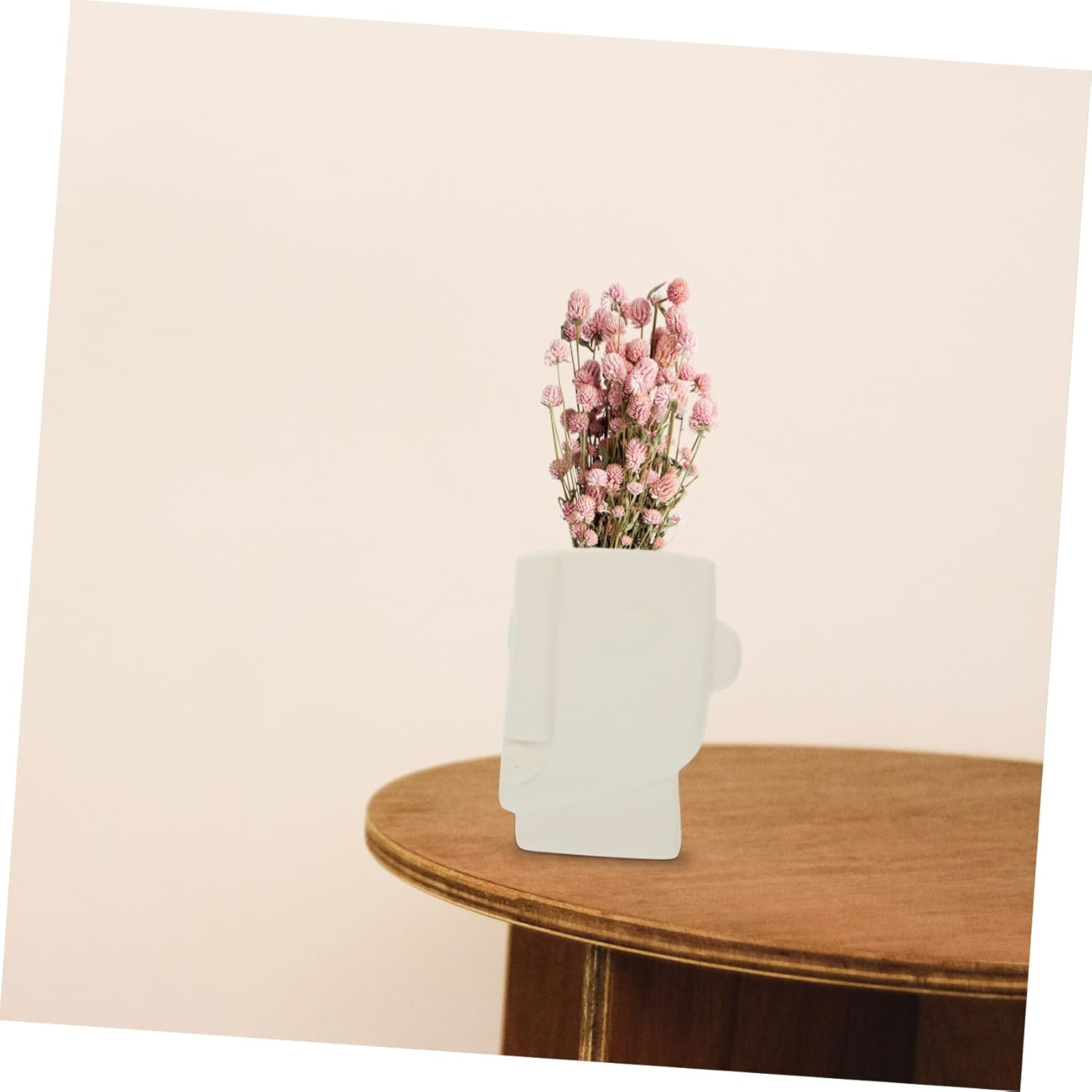 STOBAZA Abstract Human Face Ceramic Vase for Home Decor