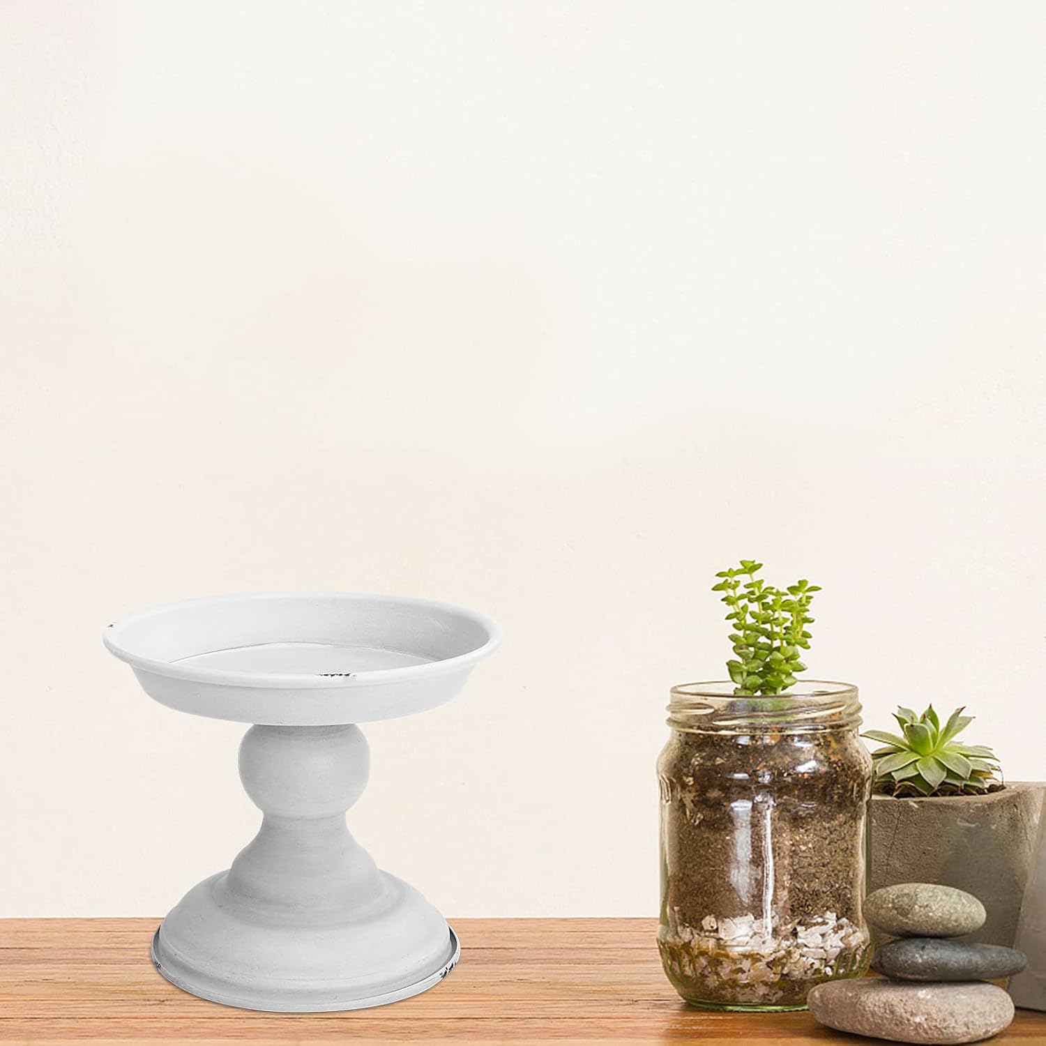 ABOOFAN Creative Flower Vase Decor Chic Candle Holder Vintage Finish Centerpiece