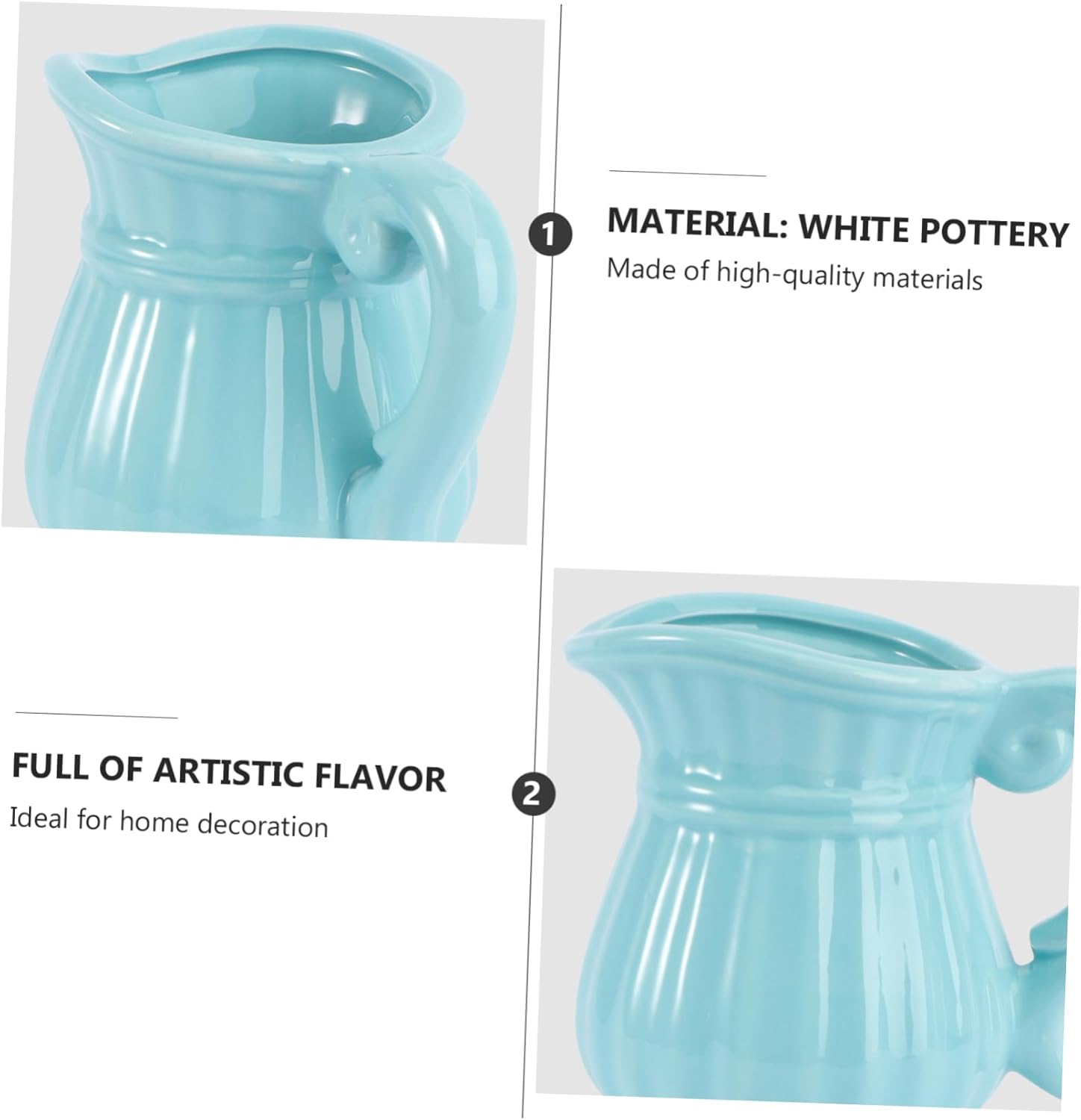 Artistic Flower Bottle Ceramic Vase Modern Decor