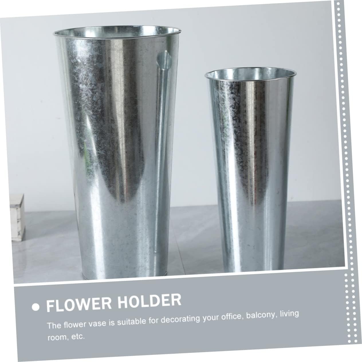 STOBAZA Iron Flower Bucket Creative Vase Decor