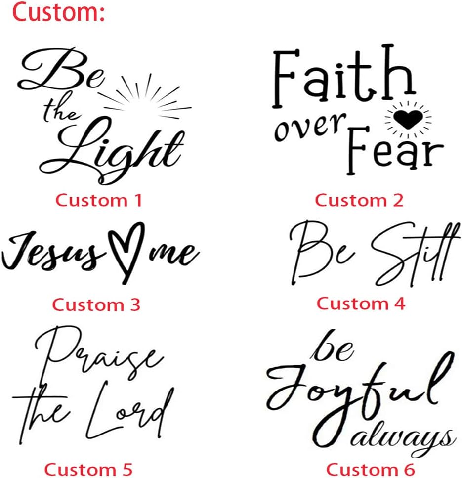 Personalized Wooden Christian Cross Car Mirror Hanger