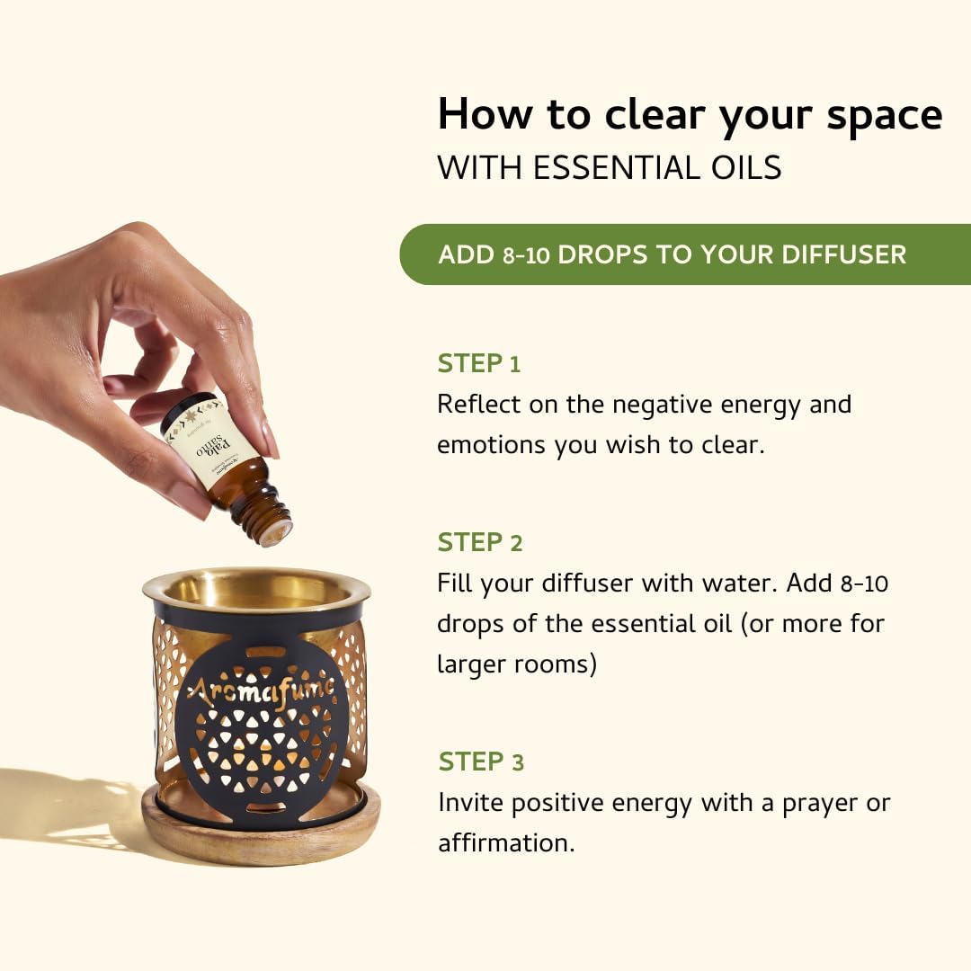 Palo Santo White Sage Essential Oil Diffuser Blend by Aromafume