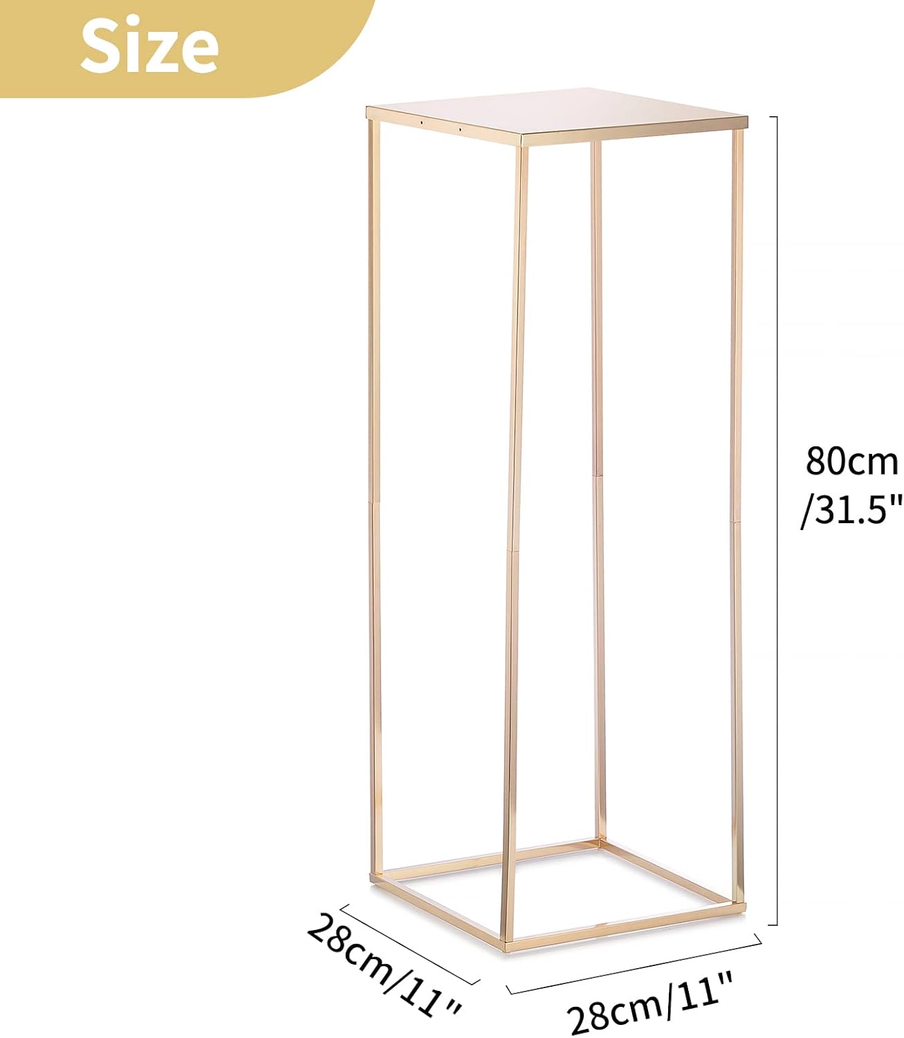 Nuptio Gold Vases Centerpieces 2 Pcs 315 Inch Tall Metal Flower Stand