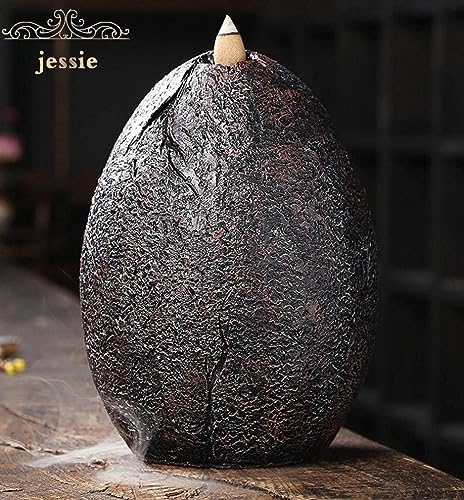 Jessie Backflow Incense Holder Set - 120 Cones 30 Sticks