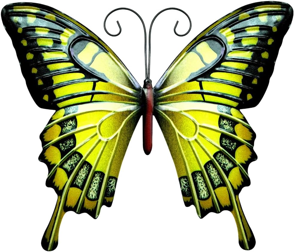 Colorful Butterfly Wall Art Outdoor Decor Hanging Sculpture for Home Yard