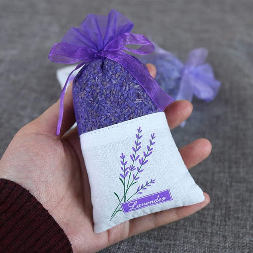 TooGet Lavender Sachet Bags Natural Ultra Blue Lavender Buds for Home Fragrance and Room Decor - Pack of 6
