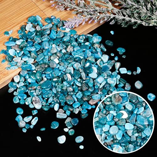 Rockcloud Blue Apatite Crystal Chips for Jewelry and Decoration